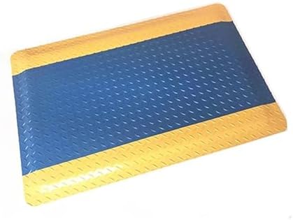 Vinyl Heavy Duty Diamond Sponge Pad,Industrial Anti-Fatigue Floor Mat,Non-Slip Waterproof Anti Fatigue Mat for Commercial Industrial Work.Bule1-60x45cm/23.62x17.72in