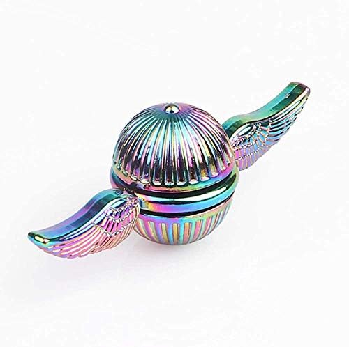 Rainbow Fidget Spinner Magic Orb Anxiety Toys Stress Relief Reducer Spin Fidgets Hand Bearing Tri Spinner Finger Spinners Toy Focus Long Spining Novelty Gift for Adults Kids