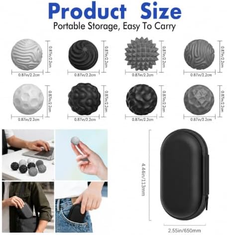 Magnetic Sensory Fidget Balls (8PCS), Weighted Magnet Balls Fidget Toys