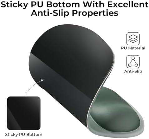 EooCoo Mouse Pad with Gel Wrist Rest, Ergonomic Mousepad Wrist Alignment