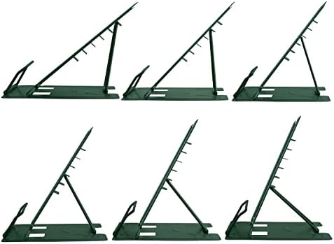 Honagu Metal Desk Book Holder, Adjustable Hands Free Holder for Cookbooks, Documents, Music Books, Textbooks, Tablets, Ipad (Military Green)