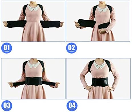 Posture Corrector Shoulder Bandage Corset for The Back Orthopedic Posture Correction Lower Back Support Belt for Men Women,White-XL,Black-M (White,Small)