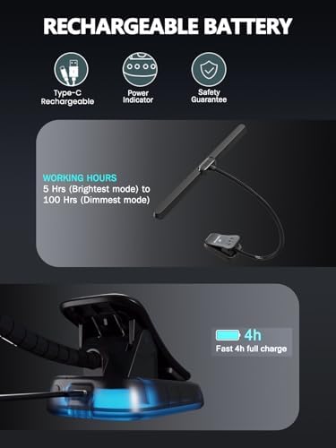 Vekkia Professional 88 LED Rechargeable Music Stand Light