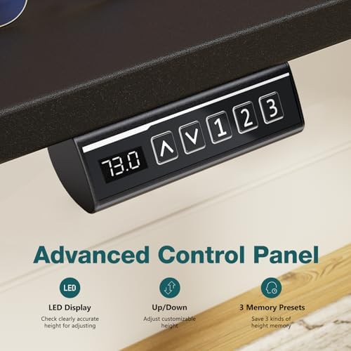 Sweetcrispy Electric Standing Desk, Computer Desk, 63x24 Inch