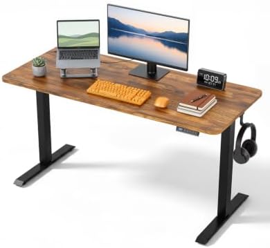 Standing Desk, 55 × 24 Inches Electric Height Adjustable, Home Office