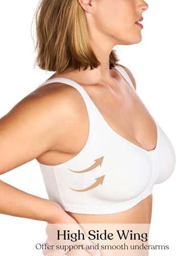 HSIA Posture Bras for Women Front Closure No Underwire Back Support Bra