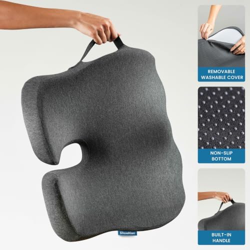 Driver Seat Cushion for Car, Tailbone Pain Relief Car Pillow and Seat Pad