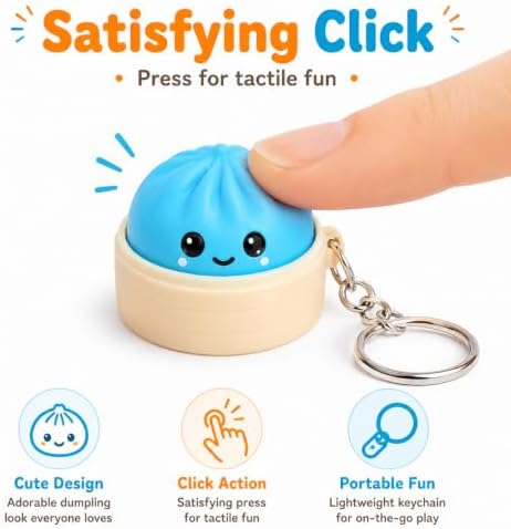 24PCS Dumpling Clicker , Fidget Toys for Party Favors & Gift Bags