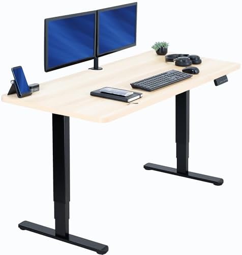 VIVO Light Wood 60 x 24 in Standing Desk, DESK-KIT-2B6C