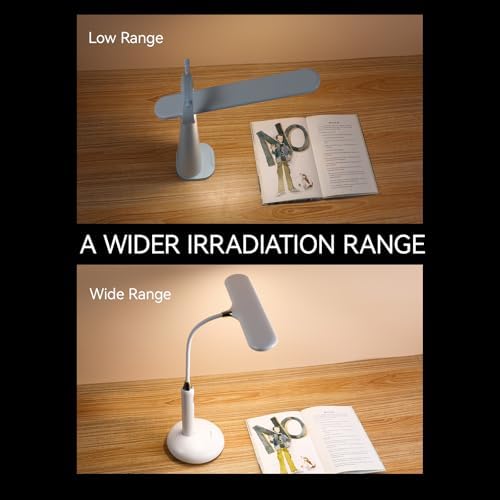 VAVOFO LED Desk Lamp 6778B - Touch Control, Adjustable 2700-7000K Color Temperature, 700 Lumens, 360° Flexible Gooseneck, USB-C Charging, 2.5hrs Cordless, Eye-Caring Light (White)