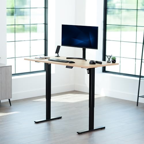 VIVO Light Wood 60 x 24 in Standing Desk, DESK-KIT-1B6C
