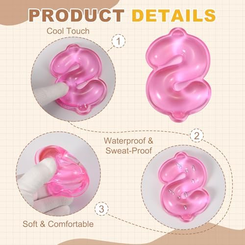 PATIKIL Gel Wrist Rest, Wrist Support for Mouse Dollar Shape Ergonomic Mouse Pad Soft Silicone Support Comfortable Cushion for Computer Gaming Office Home, Pink