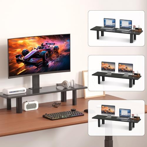 suptek Dual Monitor Stand Riser, 32.28" Large Stands for 2 Monitors