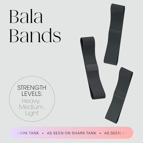 Bala Bands Resistance Bands, Non-Slip Fabric Exercise Bands