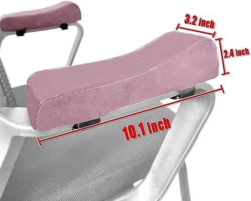 Office Chair Armrest Covers, Set of 2 Comfortable Armrest Elbow Pillow (2 Pink Armrest Pillow)