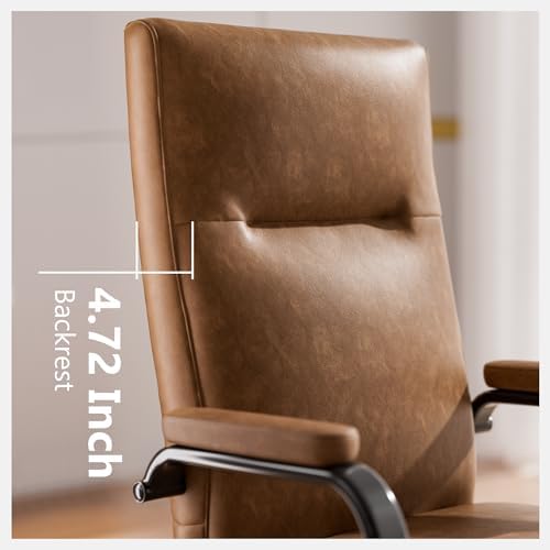 GXJ Brown Office Chair with Memory Foam Seat