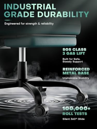 HLDIRECT Gaming Chair with Massager Lumbar Support, 400LBS Weight Capacity