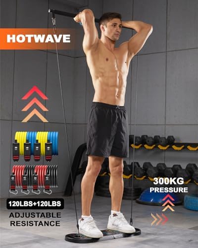HOTWAVE Push Up Board, Portable PushUp Board, Foldable 20 in 1 Push Up Bar