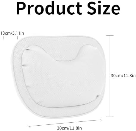 Car Neck Pillow [No More Pressure] Soft Comfortable Premium Leather Headrest with Adjustable Strap – Ergonomic Support for Driving, Office & Gaming, White, 1 Pack