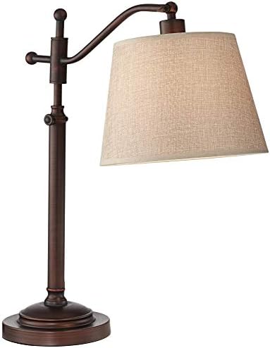Adley 30 1/2" Large Desk Lamp Adjustable Height Bronze Brown Downbridge Arm