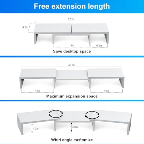 Dual Monitor Stand Riser
