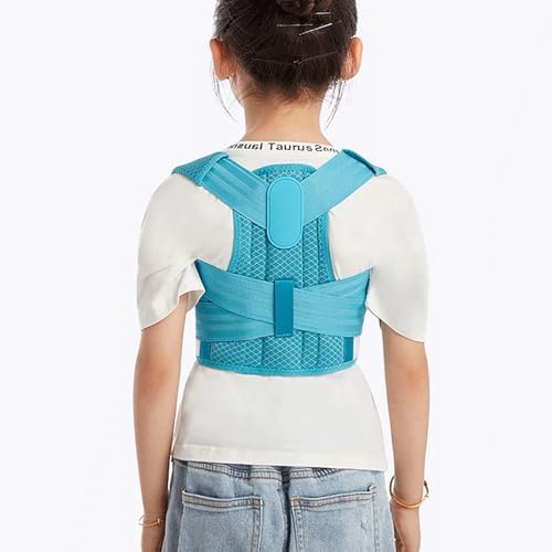 Back Brace Posture Corrector Kid Teenagers,Adjustable Upper Back Straightener Lumbar Support Belt for Hunchback Correction Pain Relief,Breathable Spine Support Brace Spine Corrector