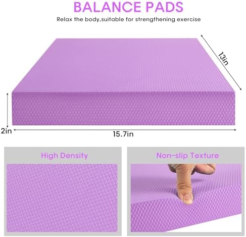 Exercise Balance Pad，Balance Foam Mat for Physical Therapy Equipment & Strength Stability Training, Slip Resistant Foam Mat for Yoga, Pilates, Meditation，Gardening knee pads