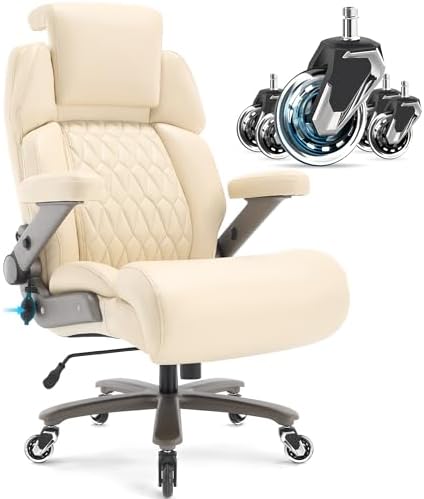 Big and Tall Office Chair 700lbs, Ergonomic High Back Computer Desk Chair