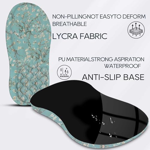 Mouse Pad Wrist Support, Ergonomic Mouse Pad with Wrist Rest, Comfortable Flower Mouse Pad for Laptop, Pain Relief Mousepad with Non-Slip Pu Base