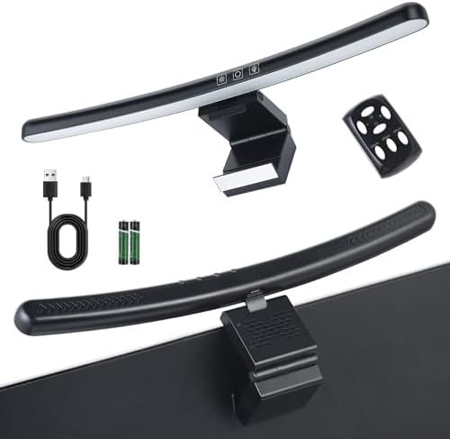 ELUTENG Curved Monitor Light Bar, Black, 27-34 Inch