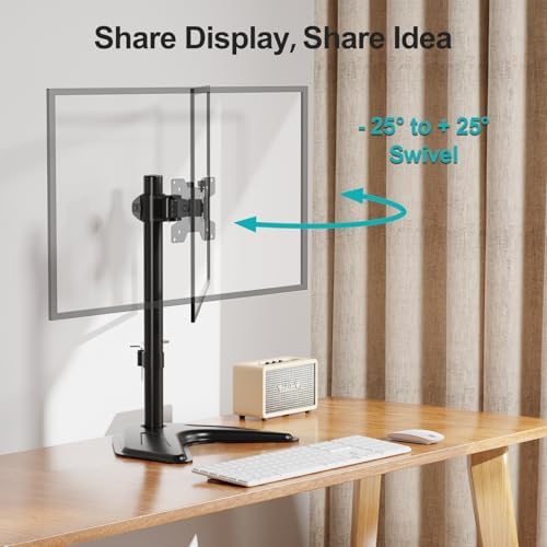 MOUNT PRO Free Standing Single Monitor Stand for Max 32 inch/17.6lbs Screen