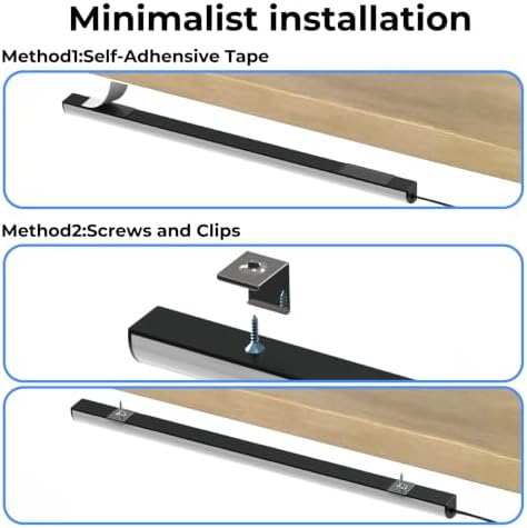 Display Shelf Lighting, 4 Pack x12 Inch 5000K Dimmable with Memory Function