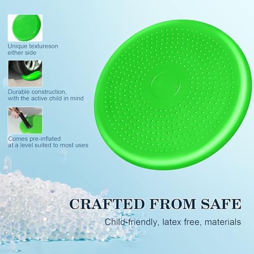 Wobble Cushion Core Balance Disc, Adults Air Wobble Board Balance Ball, Balance Board Seat for Kids, Flexible Seating for All Age Balance Pad