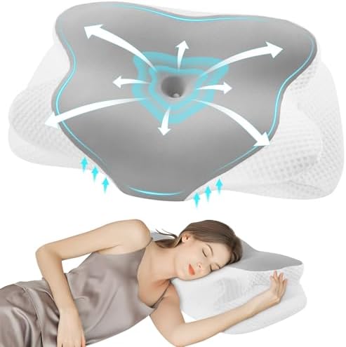 DONAMA Cervical Pillow Ergonomic Memory Foam Pillow for Neck Support