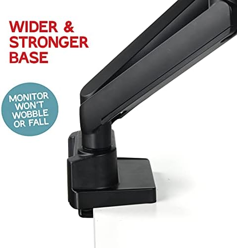 Heavy-Duty Dual Monitor Arm Desk Mount for up to 35" Screens, Black