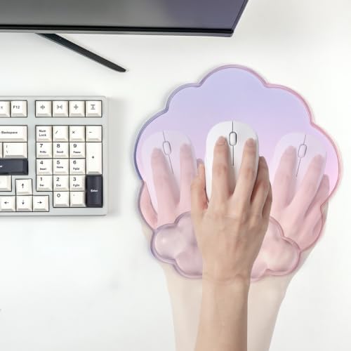 Sumgsn Cloud Keyboard Wrist Rest, Ergonomic Gel Wrist Support Pad for Desk