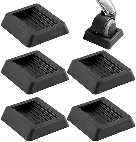 5 Pcs Wheel Stoppers Furniture Caster Cups,Non Slip Furniture Pads