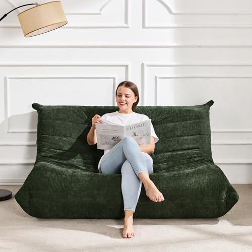 Hobestluk Large Bean Bag Chairs for Adults Fireside BeanBag Couch Togo Sofa