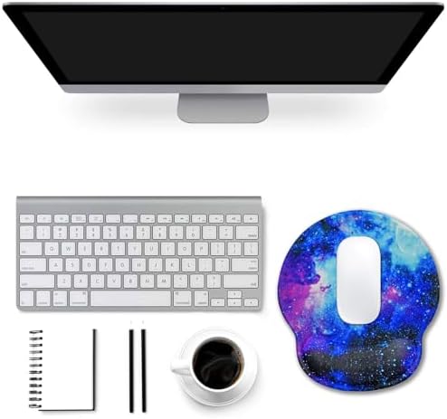 ToLuLu Mouse Pad with Wrist Rest Support, Gel Non-Slip Rubber Base Mousepad