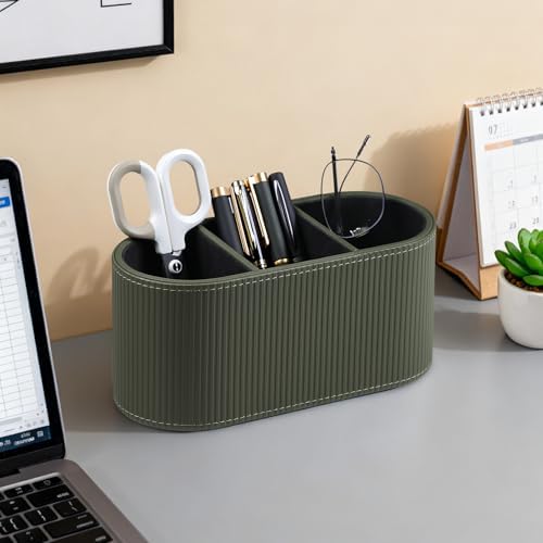 Remote Control Holder Pen Pencil Holder Desk Organizer Caddy(Green)
