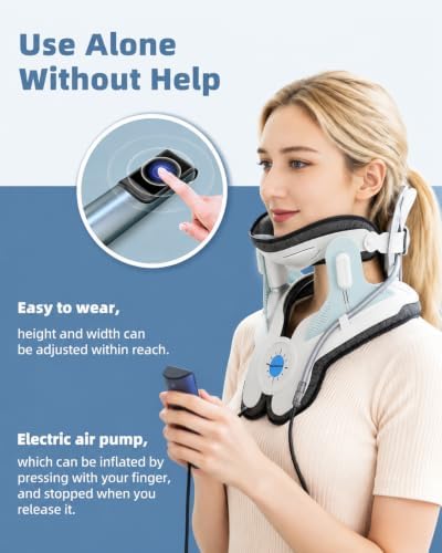 Cervical Traction Device for Pain Relief, Customized with 3-Zone Adjustment
