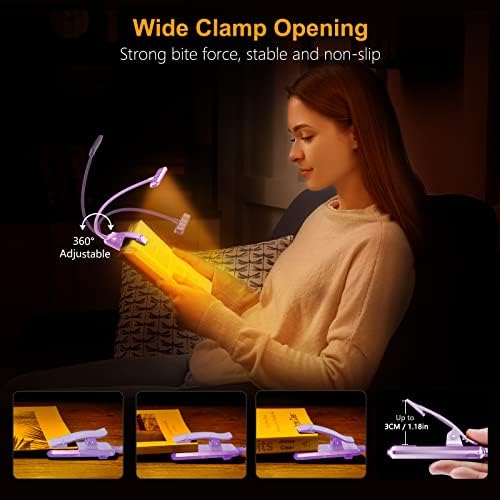 Gritin 19 LED Rechargeable Book Light for Reading in Bed