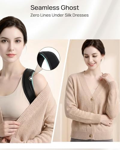 Back posture corrector, suitable for both men and women,advanced fabric back corrector,available for all day use, invisible confidence and maximum breathability, essential for office prolonged sitting (Large)