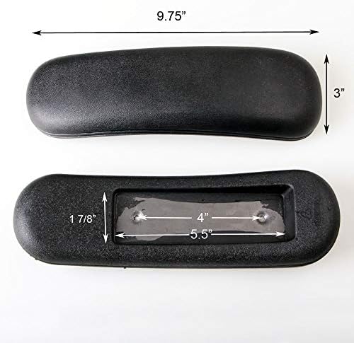 Staples Chair Arm Parts Replacement Armrest Pads 2pcs Universal 4" Mounting Hole, MingYi.Office