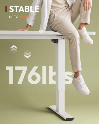 SANODESK One-Piece 40 x 24'' Electric Height Adjustable Standing Desk