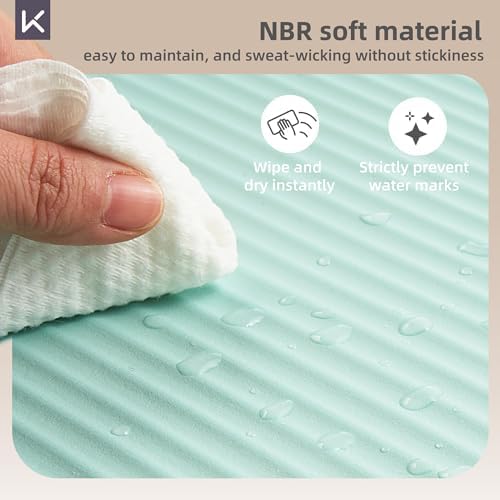 KEEP Extra Thick NBR Yoga Mat for Women & Men, 10mm Thick, 72”x32” Large Exercise Mat with Non-Slip Workout Mat for Yoga, Pilates, Stretching, Meditation – Wide & Cushioned Fitness Mat