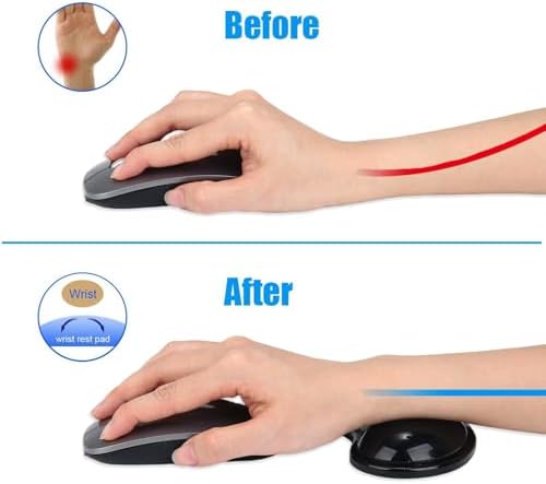 Gel Keyboard & Mouse Wrist Rest Set - Keyboard Wrist Rest Pad & Mouse Support for Office Gaming Pad Computer Laptop Ergonomic Comfortable Pain Relief- Pad Set (Mouse Support Set)