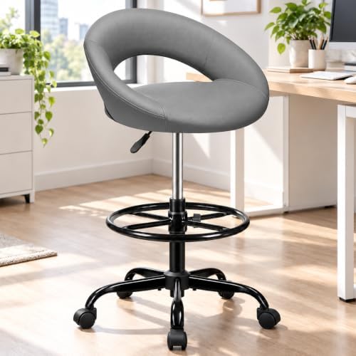 Drafting Chair for Standing Desk, Counter Height Rolling Stool