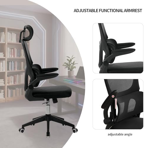 Ergonomic Office Chair, 135° Reclining Office Chair with Lumbar Support