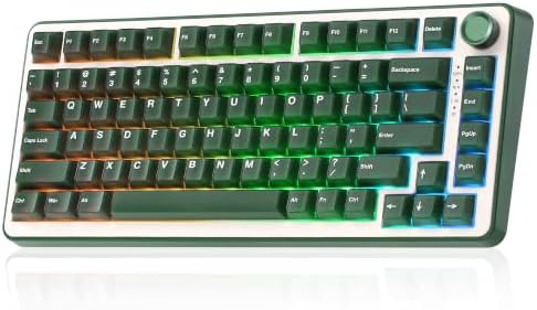 YUNZII B75 PRO 75% Wireless Mechanical Keyboard (Olive Green,CocoaV2)